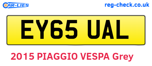EY65UAL are the vehicle registration plates.