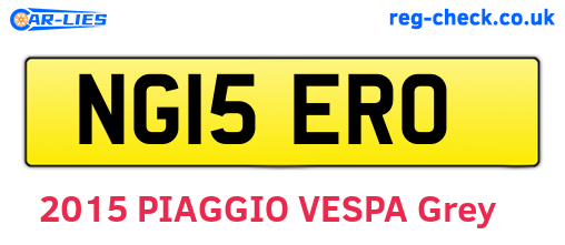NG15ERO are the vehicle registration plates.