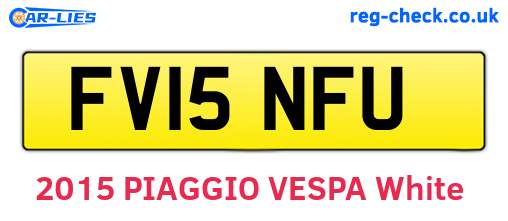 FV15NFU are the vehicle registration plates.