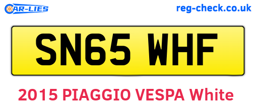 SN65WHF are the vehicle registration plates.