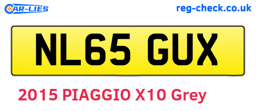 NL65GUX are the vehicle registration plates.