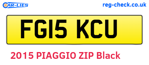FG15KCU are the vehicle registration plates.