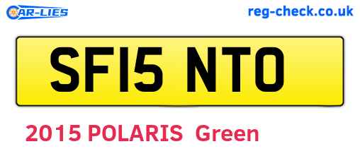 SF15NTO are the vehicle registration plates.