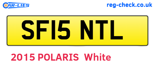 SF15NTL are the vehicle registration plates.