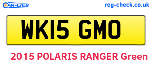 WK15GMO are the vehicle registration plates.