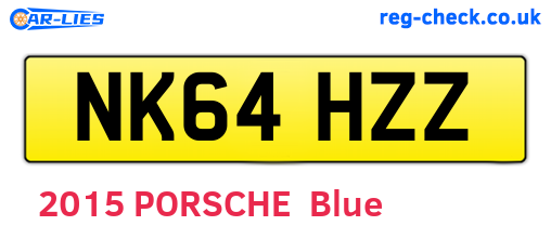 NK64HZZ are the vehicle registration plates.