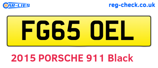 FG65OEL are the vehicle registration plates.