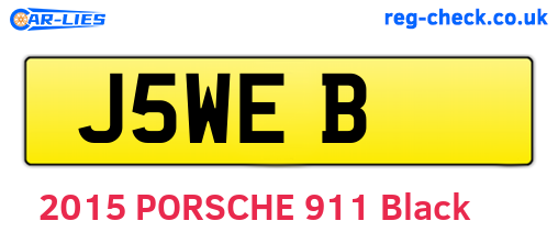 J5WEB are the vehicle registration plates.