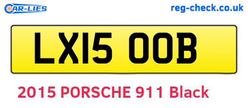 LX15OOB are the vehicle registration plates.