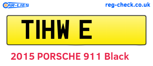 T1HWE are the vehicle registration plates.