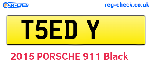 T5EDY are the vehicle registration plates.