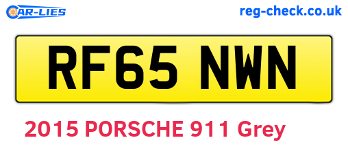 RF65NWN are the vehicle registration plates.
