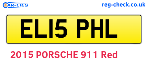 EL15PHL are the vehicle registration plates.