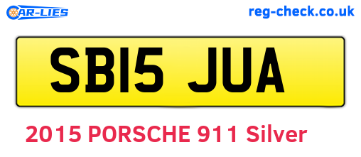 SB15JUA are the vehicle registration plates.