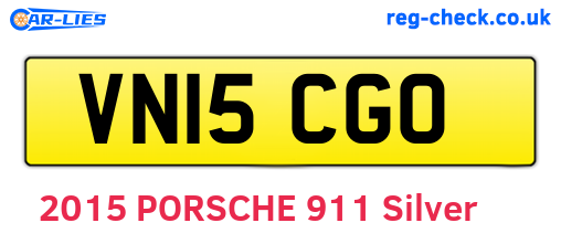 VN15CGO are the vehicle registration plates.
