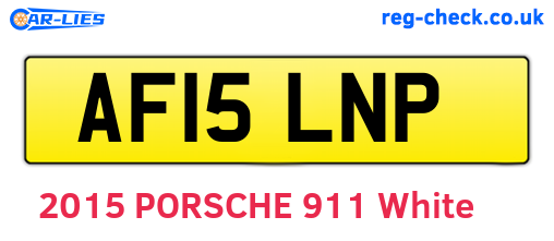 AF15LNP are the vehicle registration plates.
