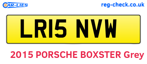 LR15NVW are the vehicle registration plates.