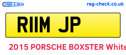 R11MJP are the vehicle registration plates.