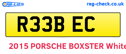 R33BEC are the vehicle registration plates.