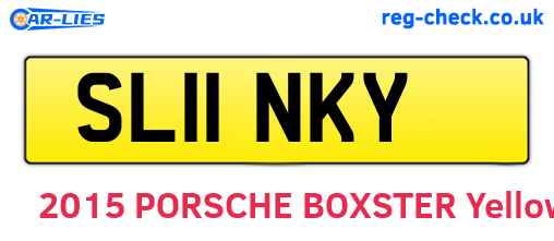SL11NKY are the vehicle registration plates.