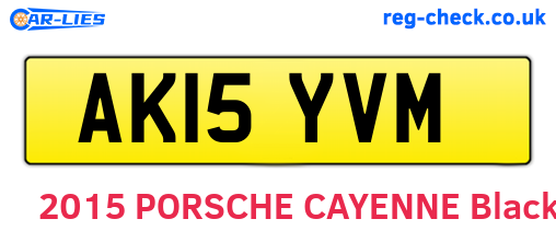 AK15YVM are the vehicle registration plates.