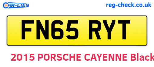 FN65RYT are the vehicle registration plates.