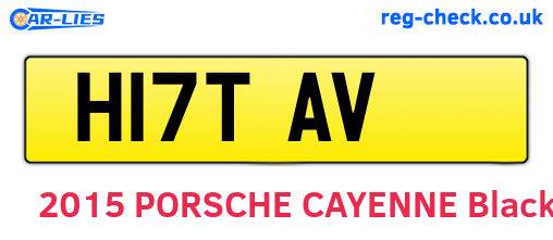 H17TAV are the vehicle registration plates.