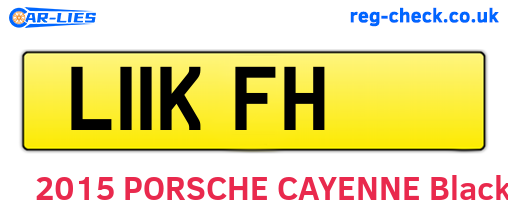 L11KFH are the vehicle registration plates.