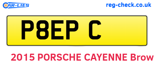 P8EPC are the vehicle registration plates.