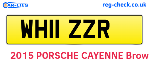 WH11ZZR are the vehicle registration plates.
