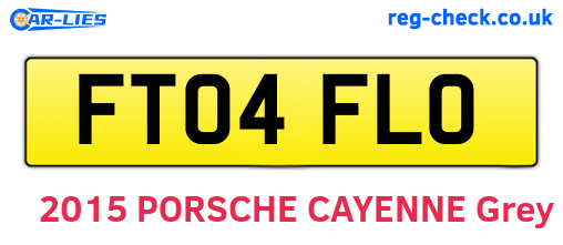 FT04FLO are the vehicle registration plates.