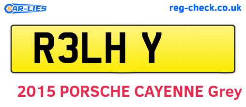R3LHY are the vehicle registration plates.