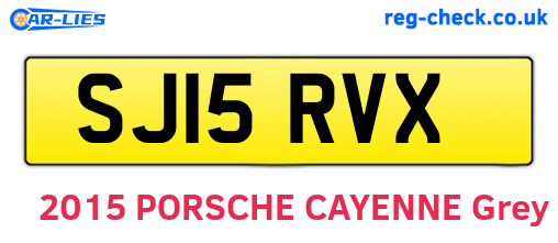 SJ15RVX are the vehicle registration plates.