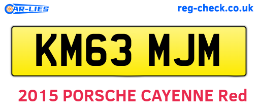 KM63MJM are the vehicle registration plates.