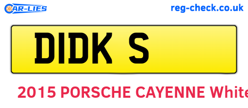 D1DKS are the vehicle registration plates.