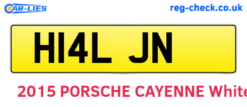 H14LJN are the vehicle registration plates.