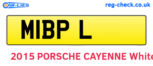 M1BPL are the vehicle registration plates.