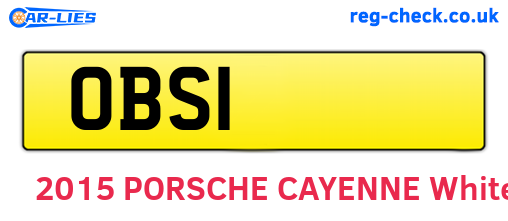 OBS1 are the vehicle registration plates.