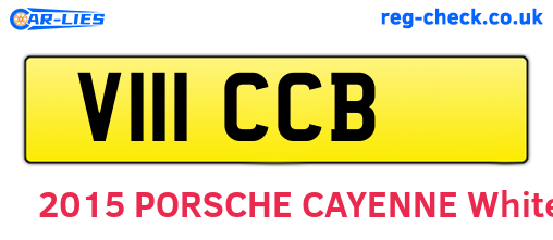 V111CCB are the vehicle registration plates.