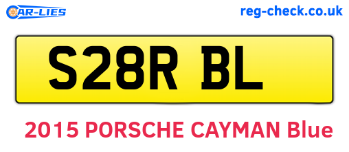 S28RBL are the vehicle registration plates.