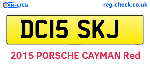 DC15SKJ are the vehicle registration plates.