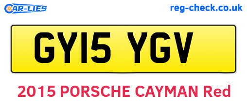GY15YGV are the vehicle registration plates.