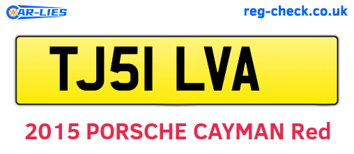 TJ51LVA are the vehicle registration plates.