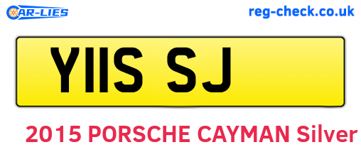 Y11SSJ are the vehicle registration plates.