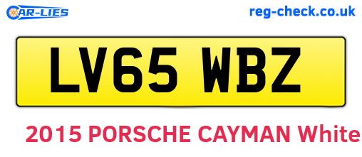 LV65WBZ are the vehicle registration plates.