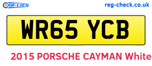 WR65YCB are the vehicle registration plates.