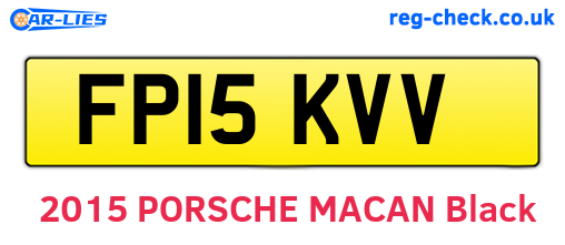 FP15KVV are the vehicle registration plates.