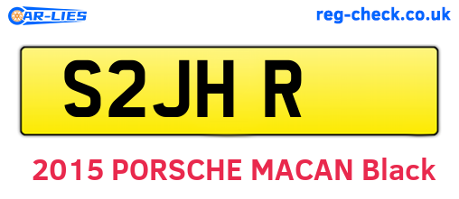 S2JHR are the vehicle registration plates.