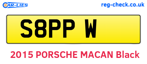 S8PPW are the vehicle registration plates.