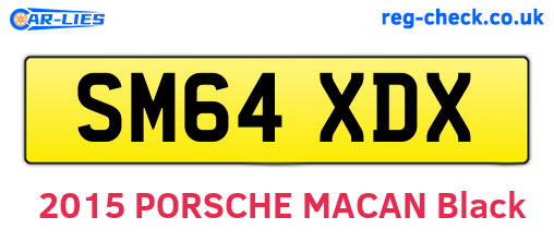 SM64XDX are the vehicle registration plates.